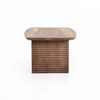 AGRA 120x60cm SOLID WOOD COFFEE TABLE-LIGHT BROWN