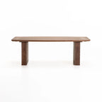 AGRA 120x60cm SOLID WOOD COFFEE TABLE-LIGHT BROWN