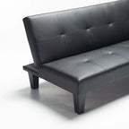 ALLAN LEATHER TOUCH SLEEPER COUCH