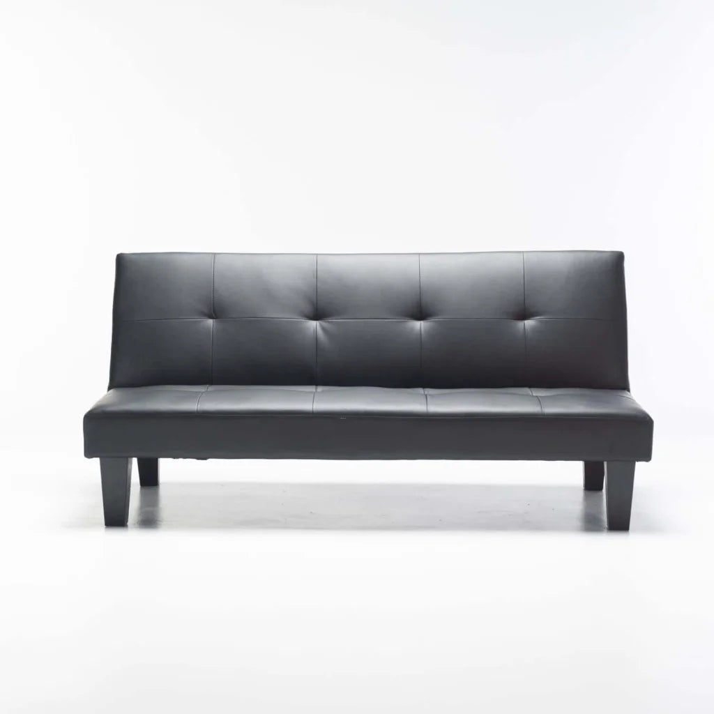 ALLAN LEATHER TOUCH SLEEPER COUCH