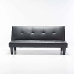 ALLAN LEATHER TOUCH SLEEPER COUCH