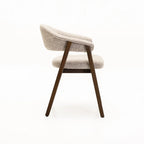 ALORA WOODEN LEG DINING CHAIR - WALNUT LEG