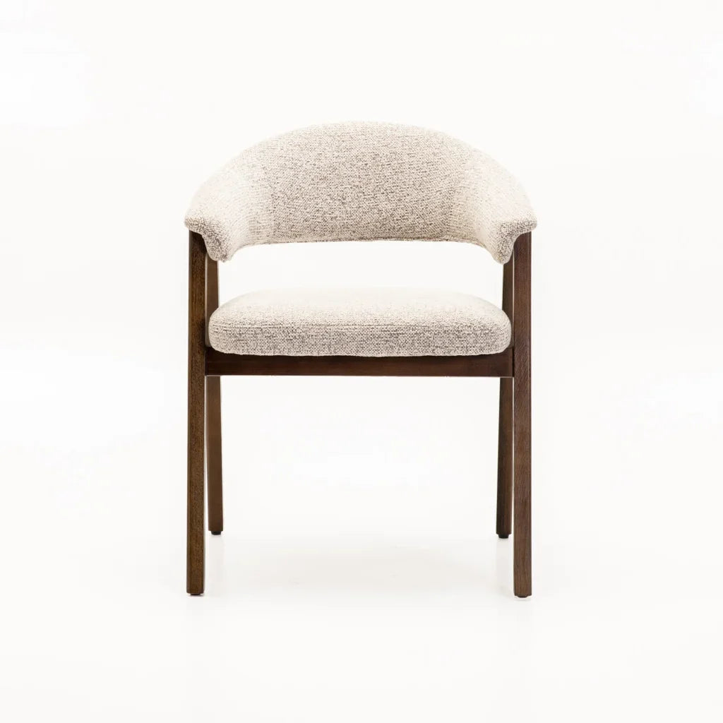 ALORA WOODEN LEG DINING CHAIR - WALNUT LEG