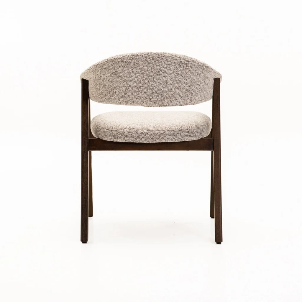 ALORA WOODEN LEG DINING CHAIR - WALNUT LEG
