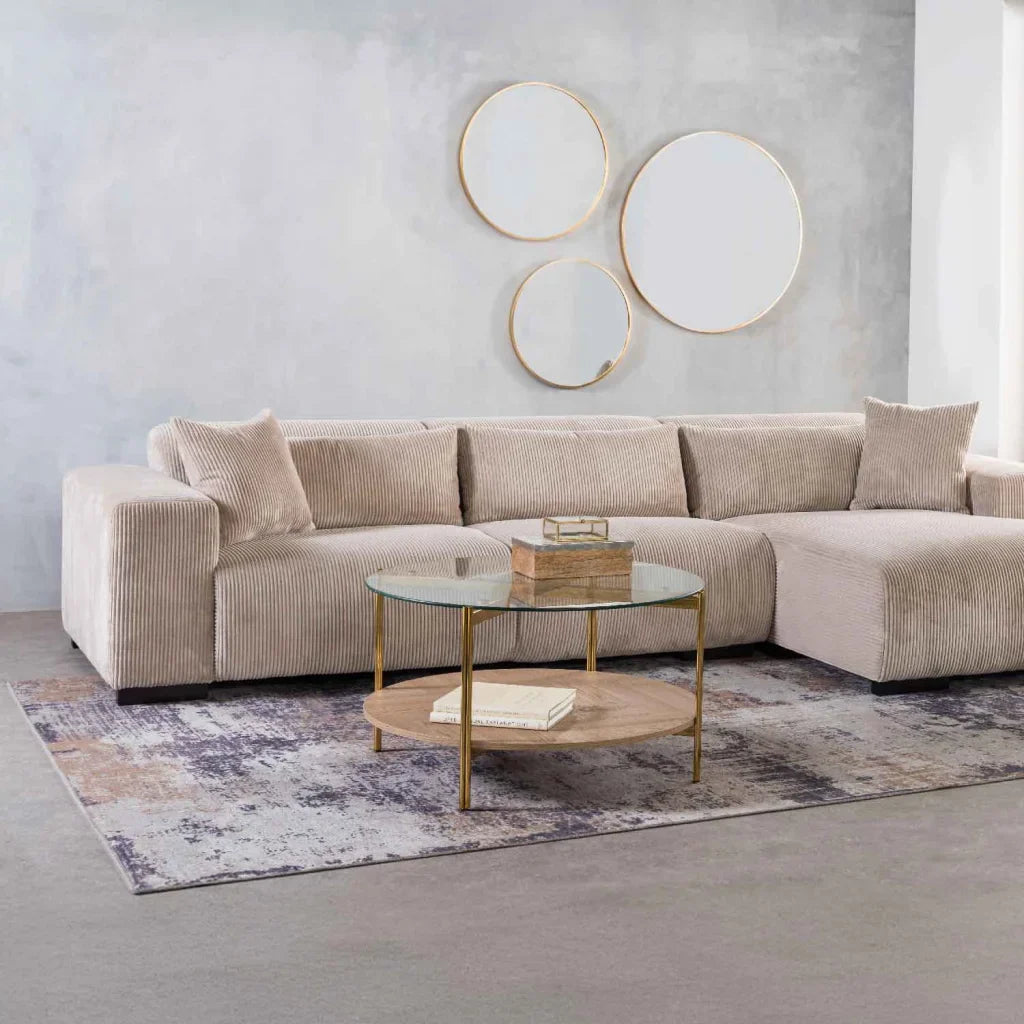 AMORE 80cm ROUND COFFEE TABLE