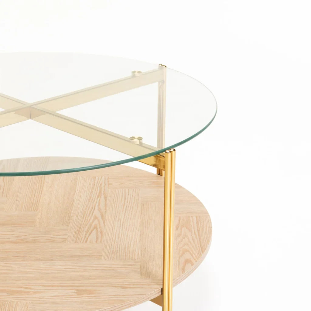 AMORE 80cm ROUND COFFEE TABLE