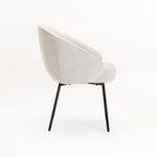 ARIA FABRIC DINING CHAIR - CREAM