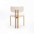 ARK FABRIC DINING CHAIR-NATURAL LEG