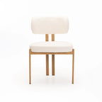 ARK FABRIC DINING CHAIR-NATURAL LEG