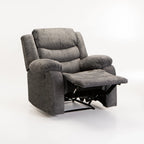 BAZ FABRIC ARMCHAIR RECLINER - GREY