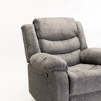 BAZ FABRIC ARMCHAIR RECLINER - GREY