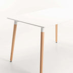 BETTY WOODEN LEG DINING TABLE