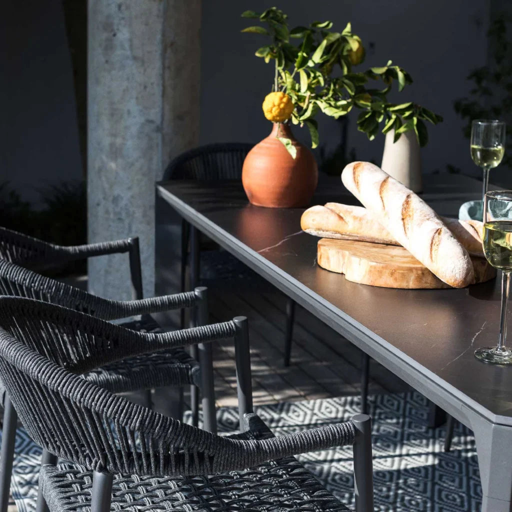 BORNEO STONE TOP OUTDOOR TABLE