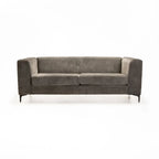 BRADLEY GENUINE SUEDE LEATHER 3 SEATER COUCH