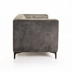 BRADLEY GENUINE SUEDE LEATHER 3 SEATER COUCH