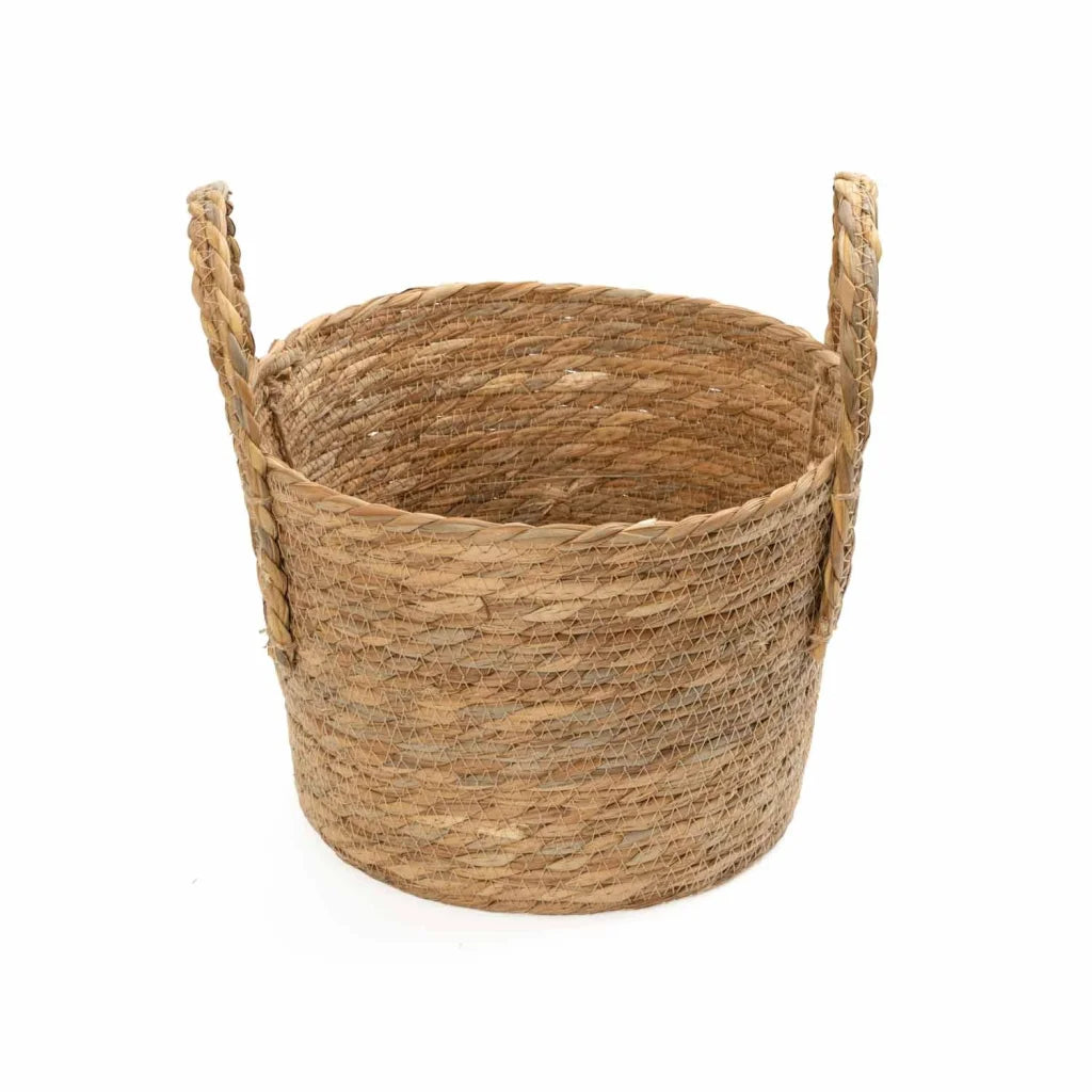 CATTAIL LEAF BASKET PLANTER K463