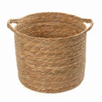 CATTAIL LEAF BASKET PLANTER K464 - NATURAL