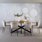 DAL DANISH OVAL SOLID WOOD DINING TABLE