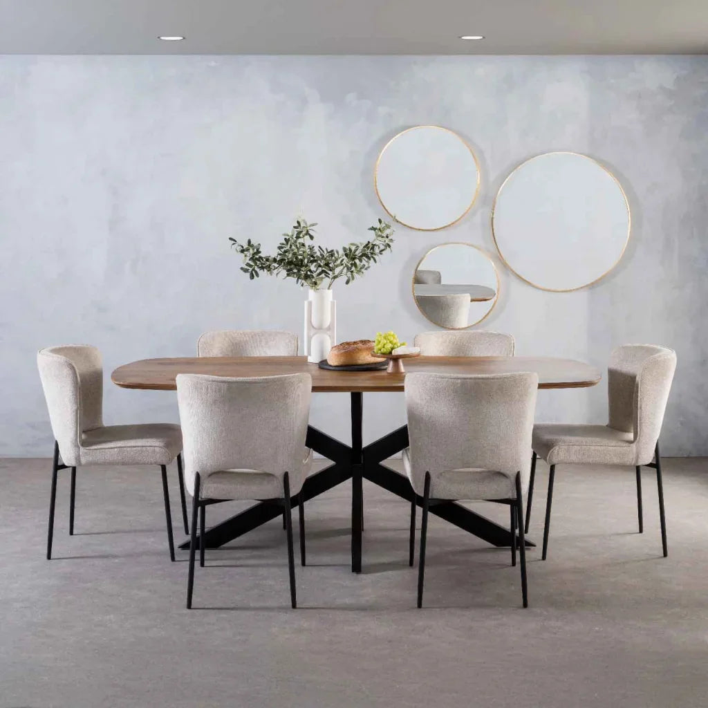 DAL DANISH OVAL SOLID WOOD DINING TABLE