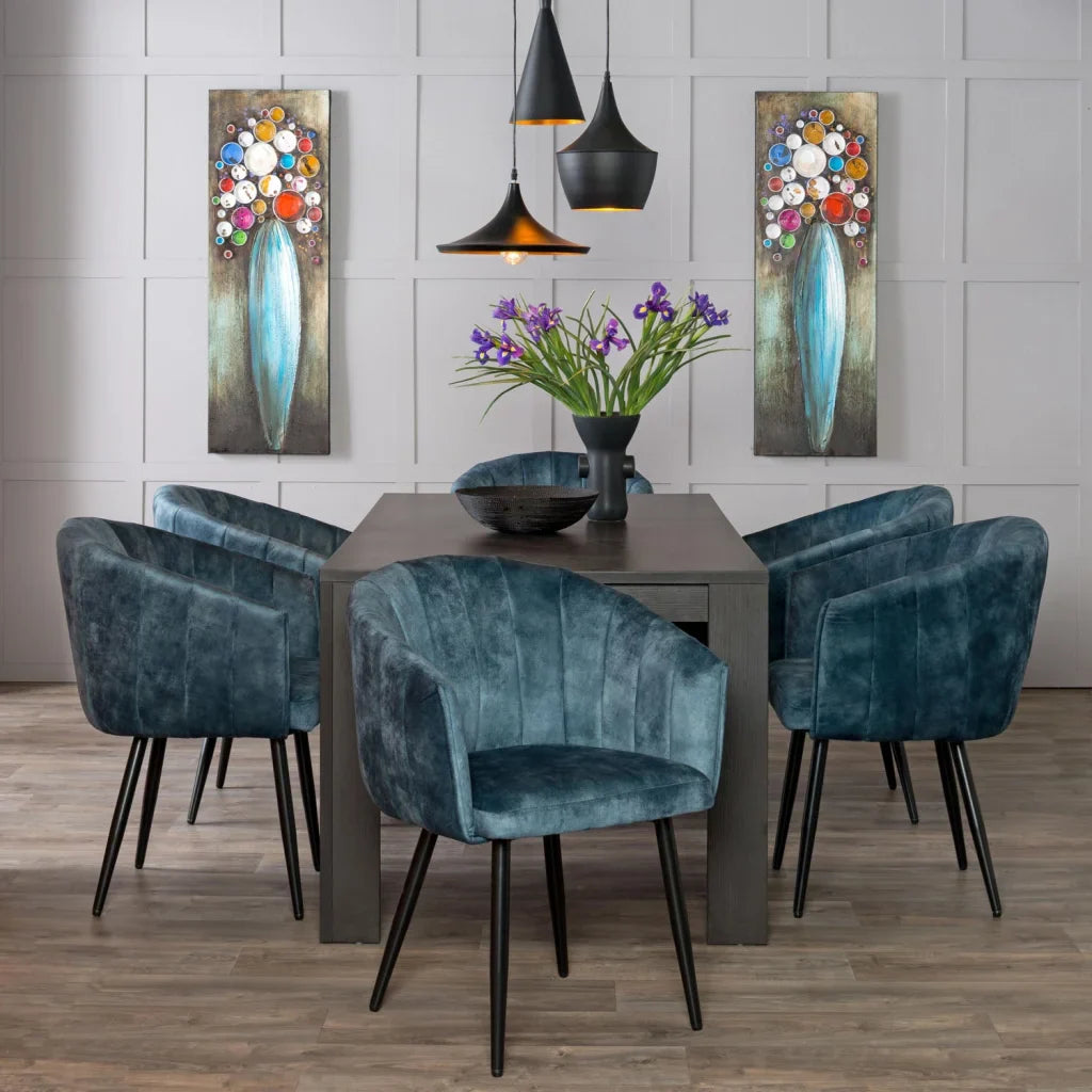 DANTE DELUXE VELVET DINING CHAIR