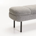EDEN TEXTURED FABRIC OTTOMAN