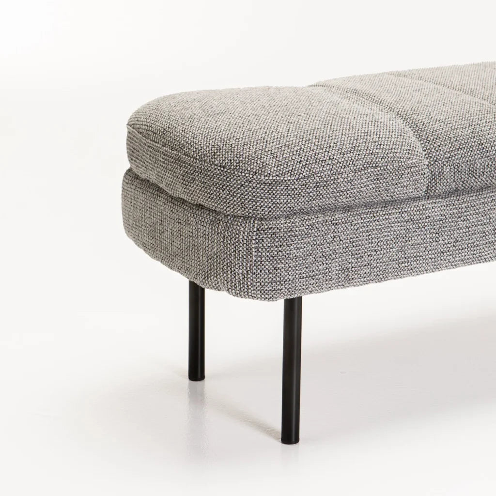 EDEN TEXTURED FABRIC OTTOMAN