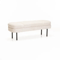 EDEN TEXTURED FABRIC OTTOMAN