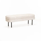 EDEN TEXTURED FABRIC OTTOMAN