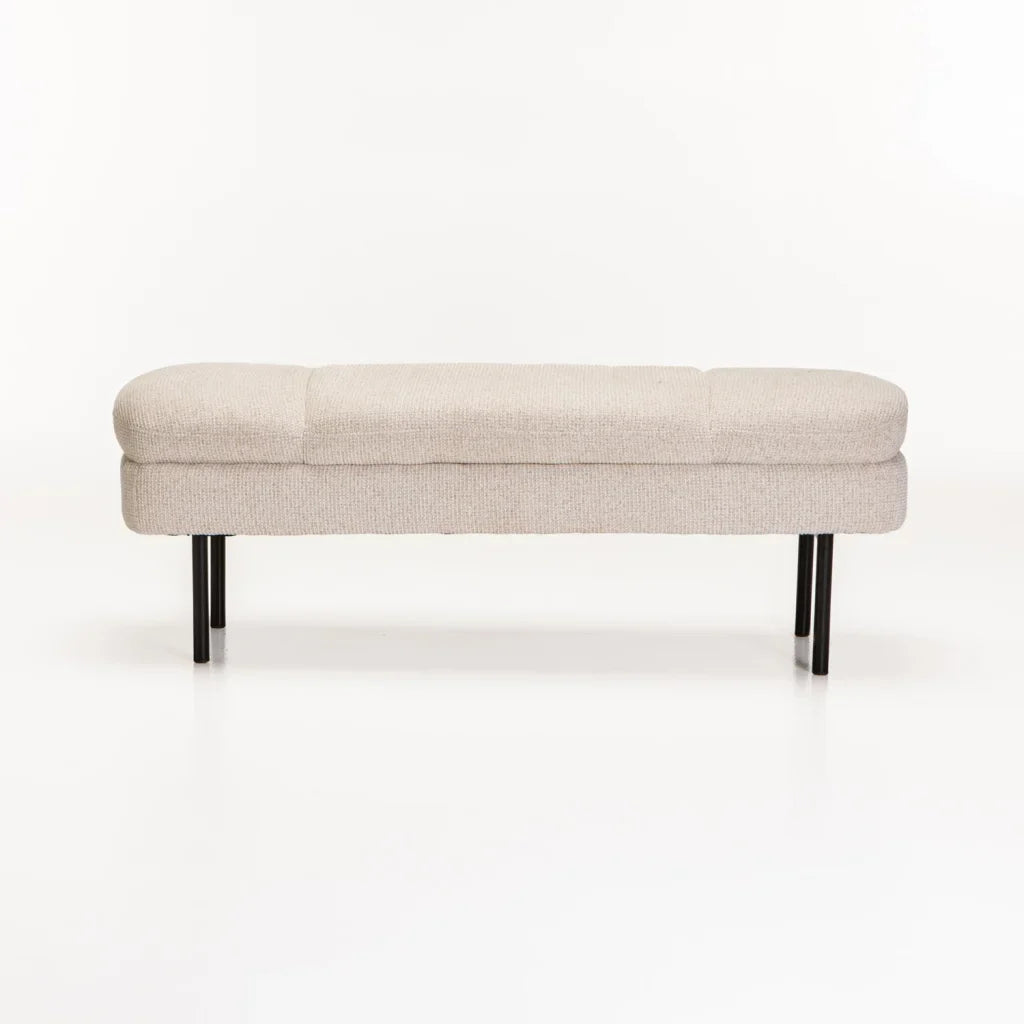 EDEN TEXTURED FABRIC OTTOMAN