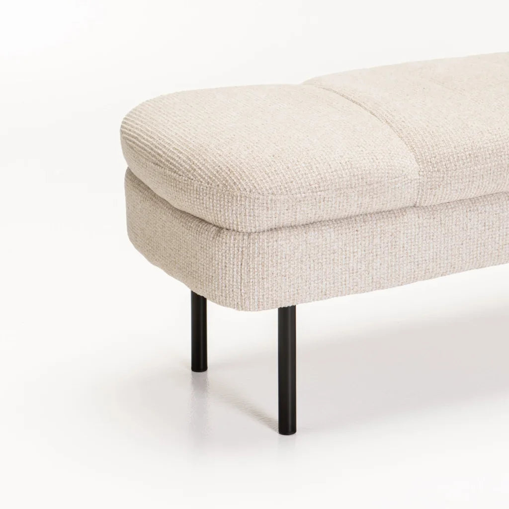 EDEN TEXTURED FABRIC OTTOMAN