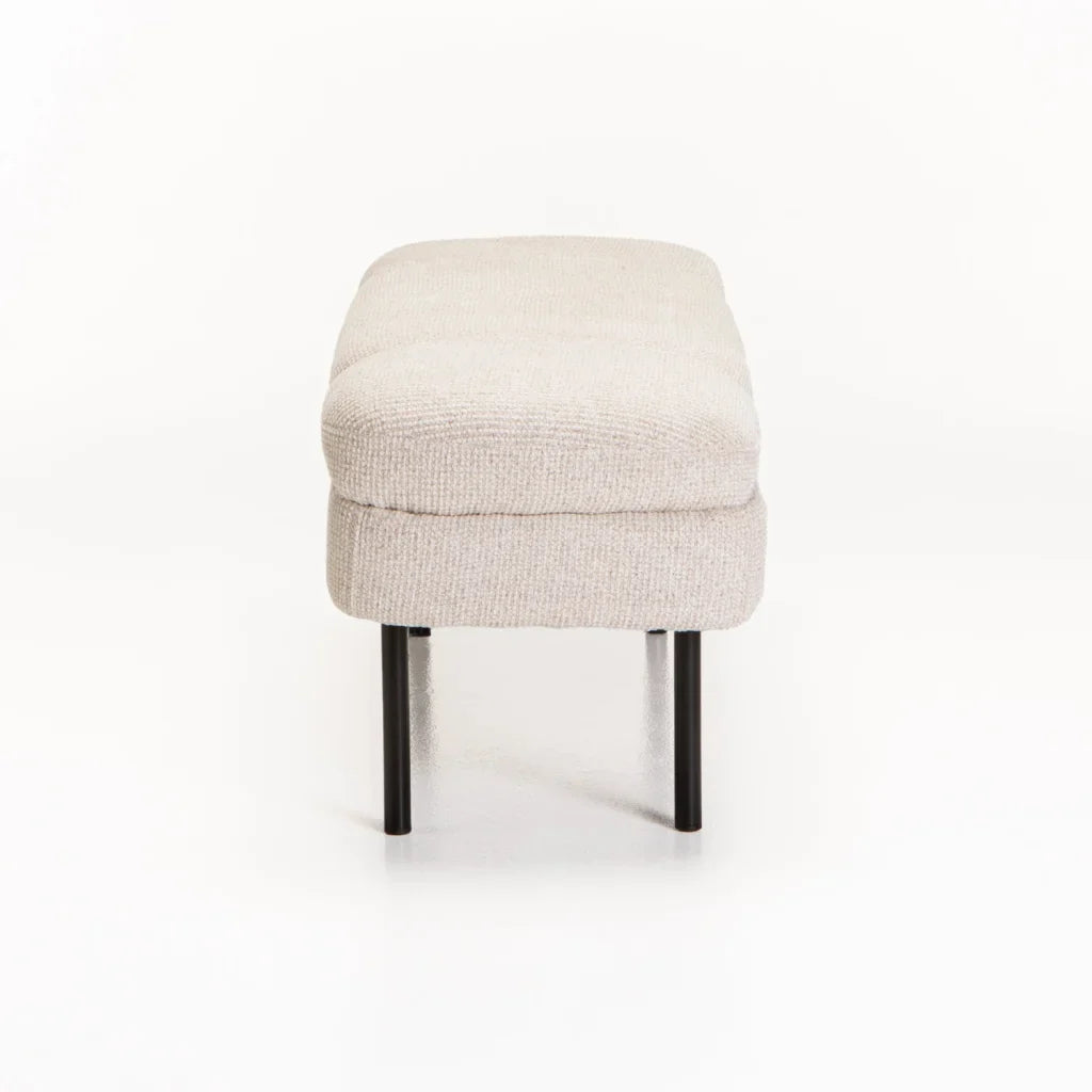 EDEN TEXTURED FABRIC OTTOMAN