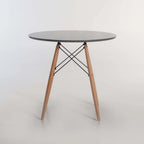 ELIA ROUND WOODEN LEG TABLE