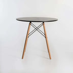 ELIA ROUND WOODEN LEG TABLE