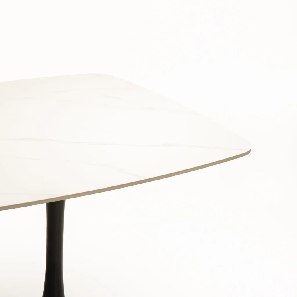 ELIO 80x80cm STONE TOP DINING TABLE