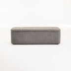 FERN TEXTURED FABRIC STORAGE OTTOMAN