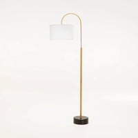 FLOOR LAMP SLIM GOLD METAL ARC 156cm