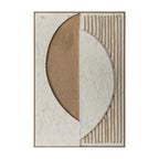 FRAMED ART 11 ORBIQUE 120x80cm WOOD GRAIN FRAME