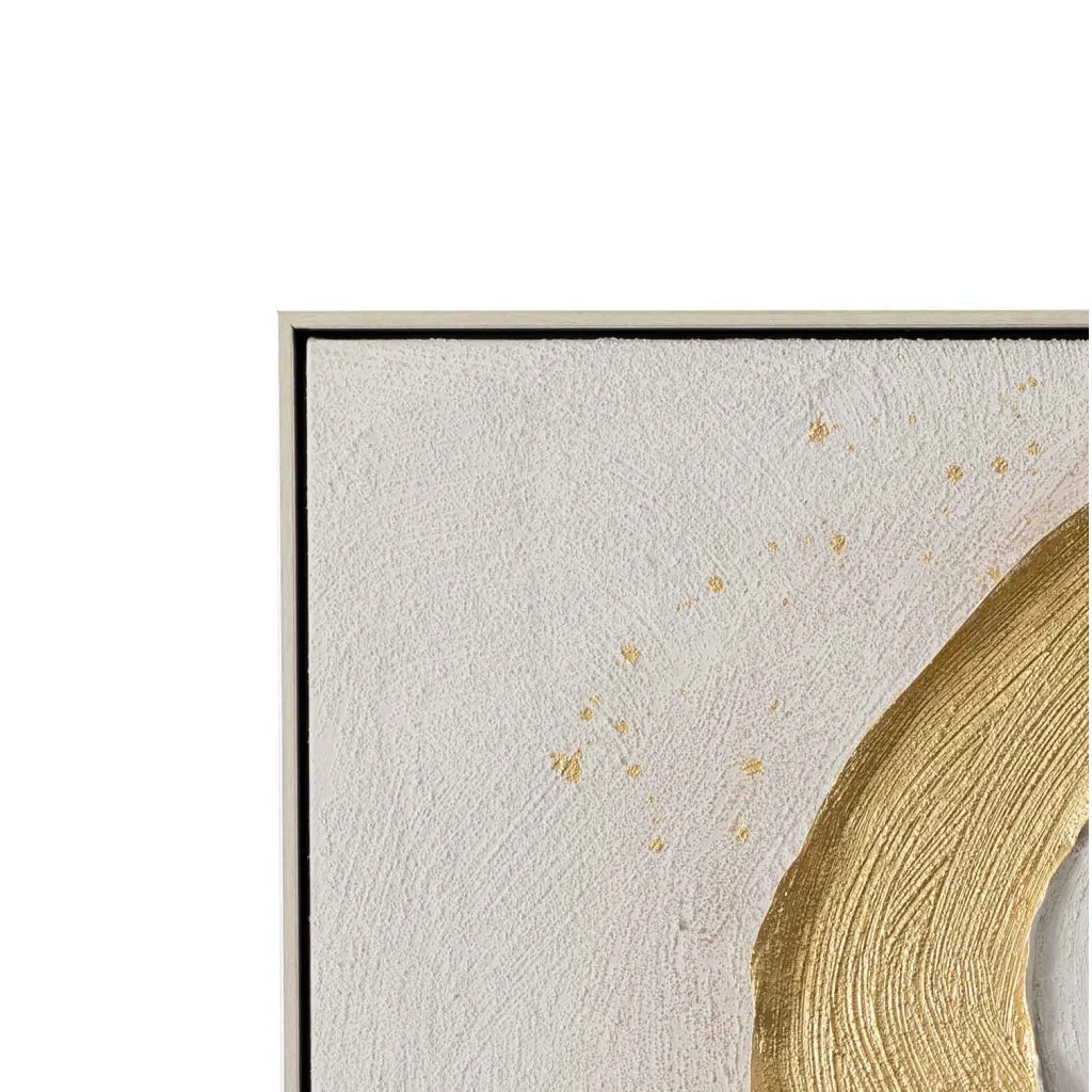 FRAMED ART 14 HALO 100x100cm CHAMPAGNE FRAME