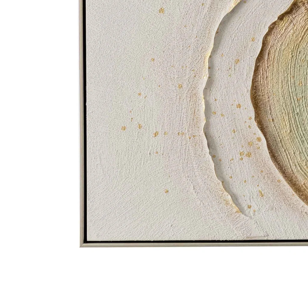 FRAMED ART 14 HALO 100x100cm CHAMPAGNE FRAME