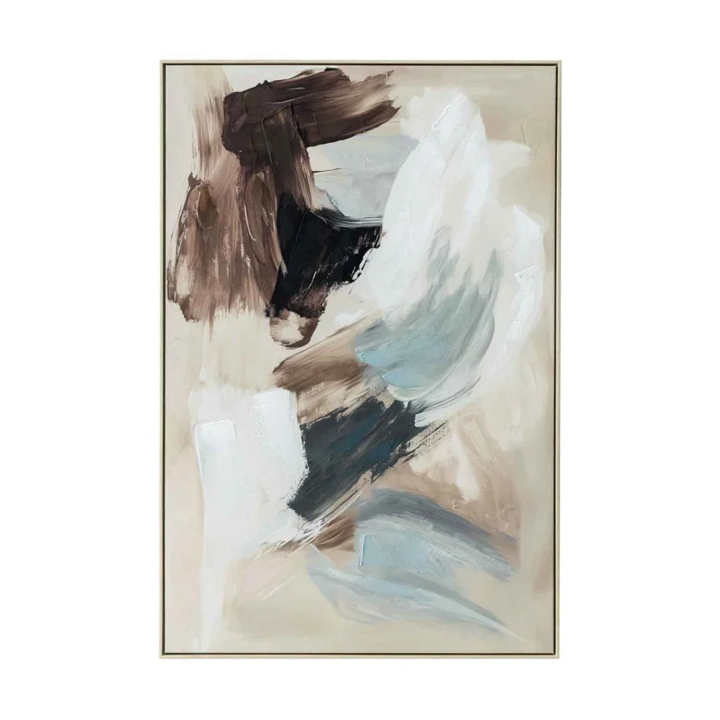 FRAMED ART 21 - WHISPER 80x120cm WOOD GRAIN FRAME