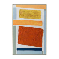 FRAMED ART 4 COLOURGRID 120x80cm WHITE FRAME