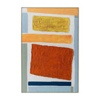 FRAMED ART 4 COLOURGRID 120x80cm WHITE FRAME