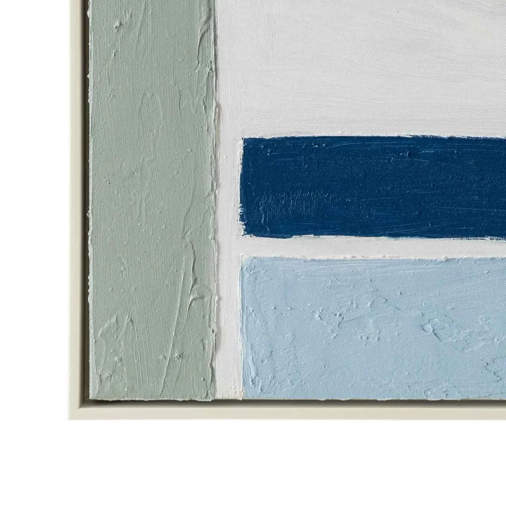 FRAMED ART 4 COLOURGRID 120x80cm WHITE FRAME