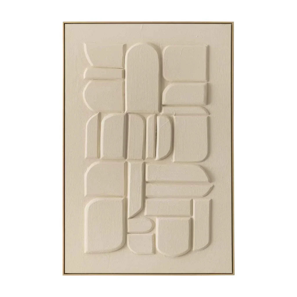 FRAMED ART 8 MODULA 120x80cm WOOD GRAIN FRAME