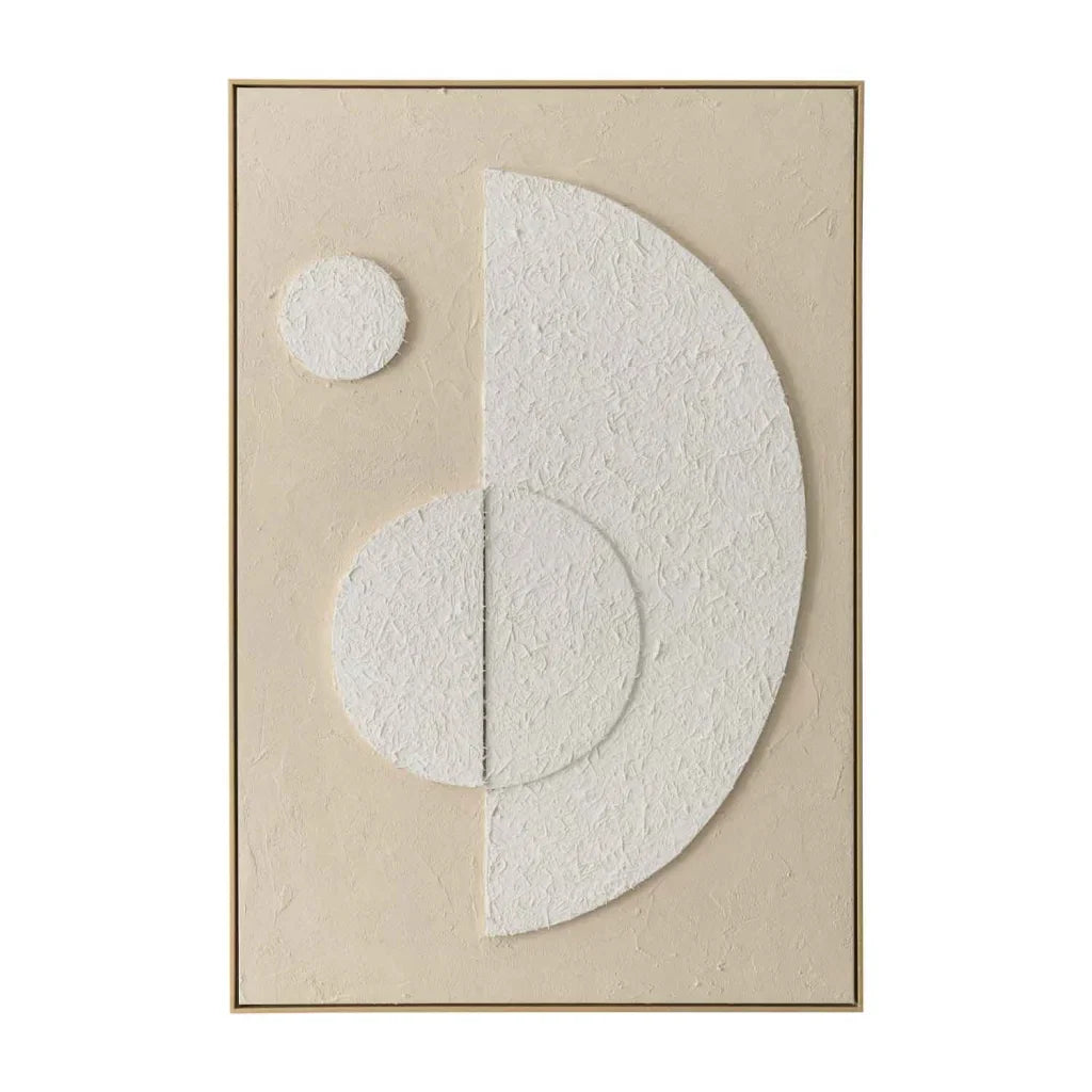 FRAMED ART 9 LUNA 120x80cm WOOD GRAIN FRAME