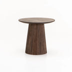 GOA 50cm ROUND SOLID WOOD SIDE TABLE