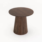 GOA 50cm ROUND SOLID WOOD SIDE TABLE