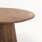 GOA 80cm ROUND SOLID WOOD COFFEE TABLE
