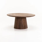 GOA 80cm ROUND SOLID WOOD COFFEE TABLE