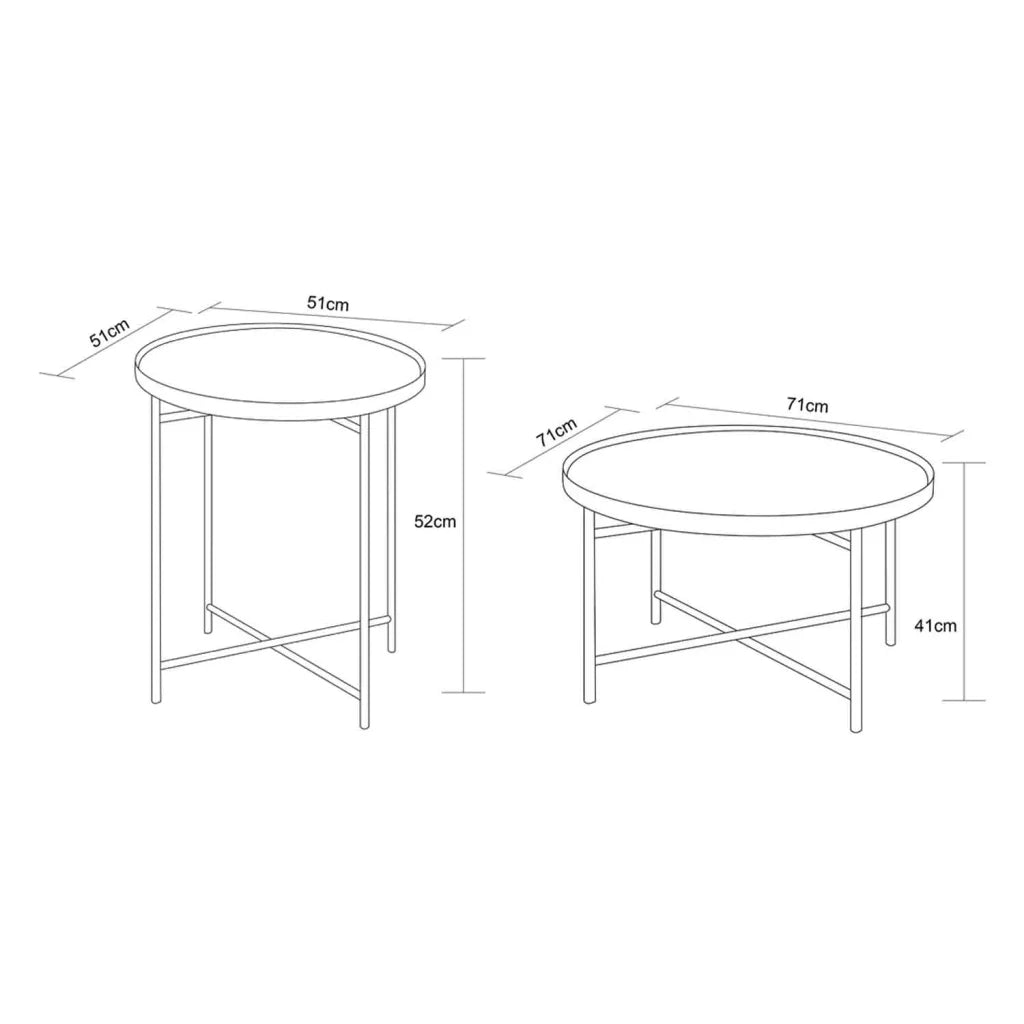 HALI SIDE TABLE & COFFEE TABLE COMBO